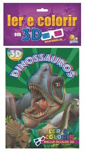 Ler e Colorir em 3d - Dinossauros