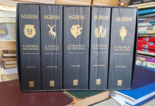 Box as Cronicas de Gelo e Fogo Pocket 5 Volumes Ediçao de Colecionador