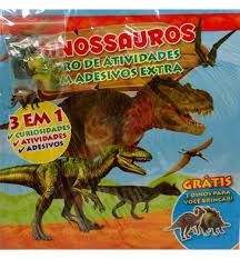 dinossauros livro de atividades com adesivos extra