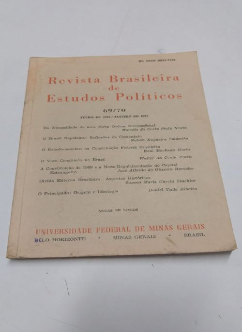 revista brasileira de estudos politicos - 69/70