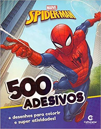 Homem-Aranha 500 Adesivos e Desenhos Para Colorir E Super Atividades
