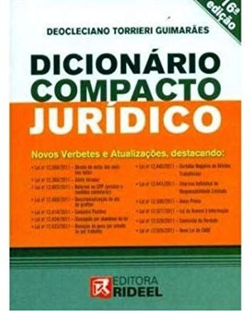 Dicionário Compacto Jurídico 16ª ediçao