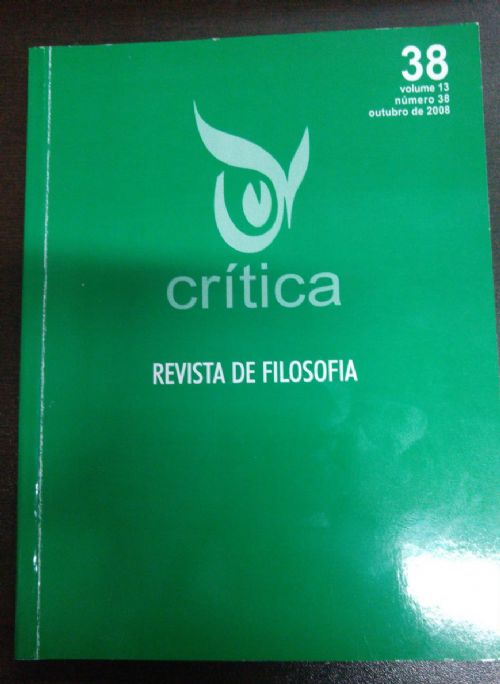 critica revista de filosofia - volume 13