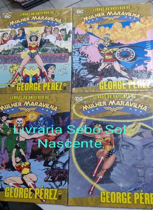 mulher maravilha 4 volumes - lendas do universo DC