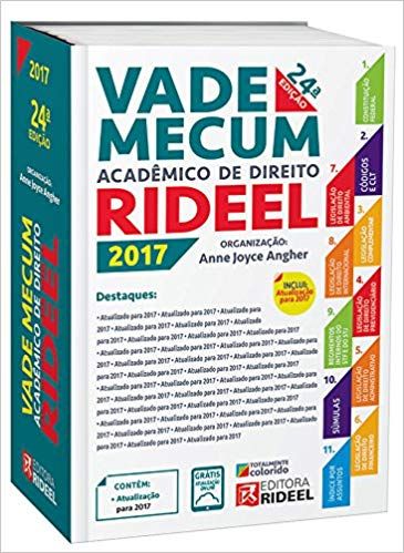 vade mecum acadêmico de direito rideel  2017 24ª edição
