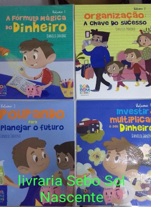 coleçao educaçao financeira para crianças 4 volumes