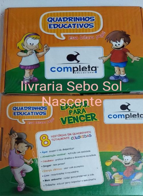 BOX QUADRINHOS EDUCATIVOS 8 VOLUMES - EDUCAR PARA VENCER
