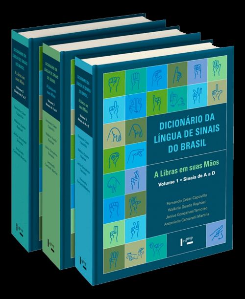 DICIONARIO DA LINGUA DE SINAIS DO BRASIL: A LIBRAS EM SUAS MAOS 3 VOLUMES