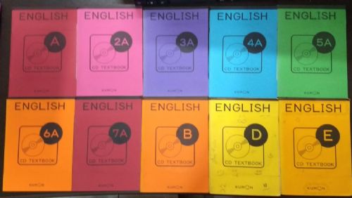 english cd textbook 10 volumes - todos com cd