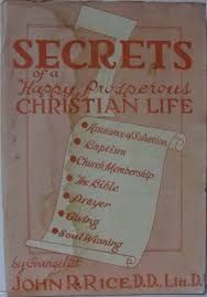 secrets of a happy, prosperous christian life