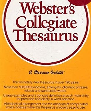 websters collegiate thesaurus