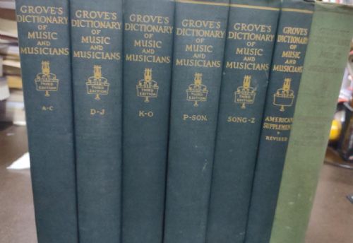 Groves Dictionary of Music and Musicians 7 Vols.