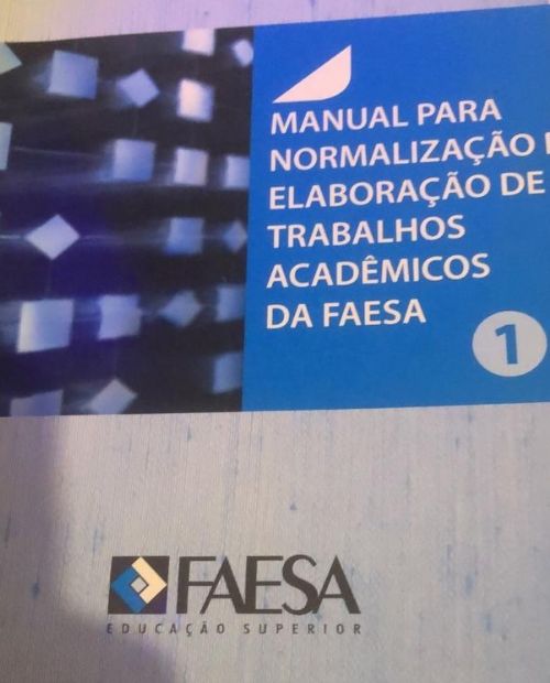 manual para normalizaçao e elaboraçao de trabalhos academicos da faesa