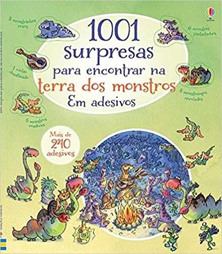 1001 surpresas para encontrar na terra dos monstros em adesivos