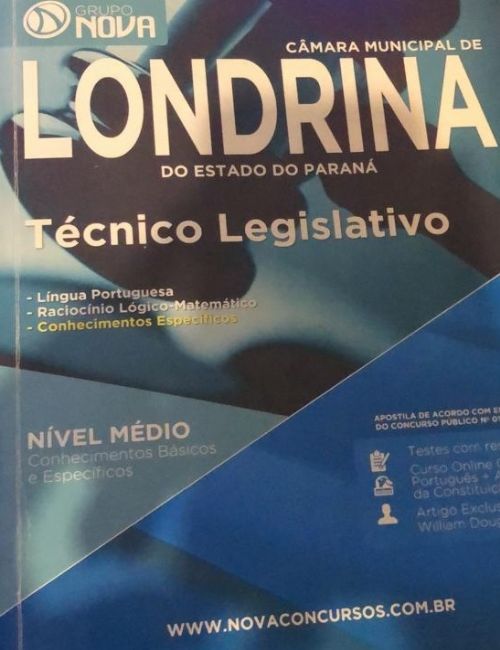 técnico legislativo - apostila concurso da camara municipal de londrina do estado do paraná