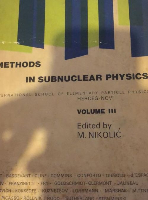 methods in subnuclear physics III