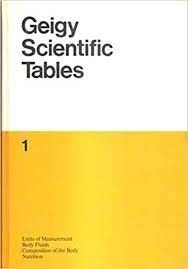 geigy scientific tables vol. 1