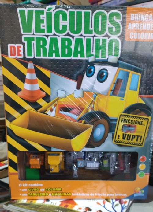 Brincar aprender colorir: Veículos de trabalho