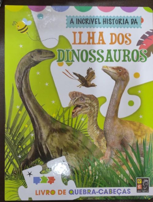 a Incrivel Historia da Ilha dos dinossauros - livro de quebra-cabeças