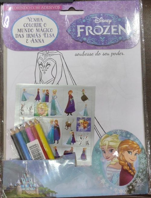 Frozen: Colorindo com Adesivos nº 4
