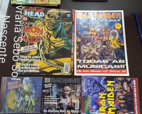 Kit Iron Maiden Cd + Revistas