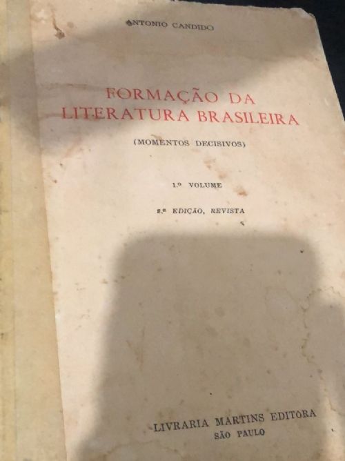 formação da literatura brasileira vol.1