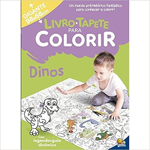 Dinos - Livro-Tapete para Colorir