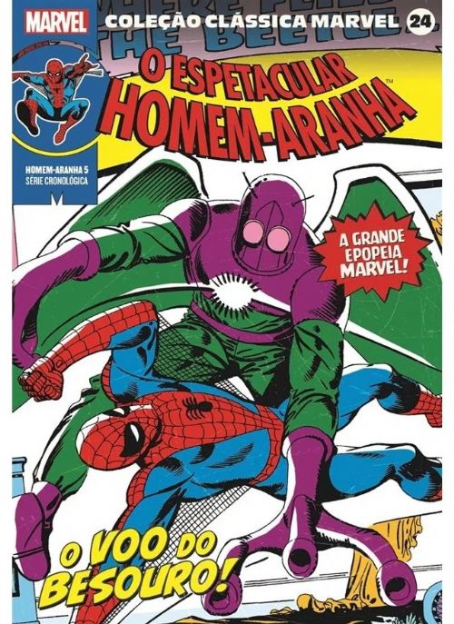 Nº 24 Coleção Clássica Marvel - O Espetacular Homem-Aranha