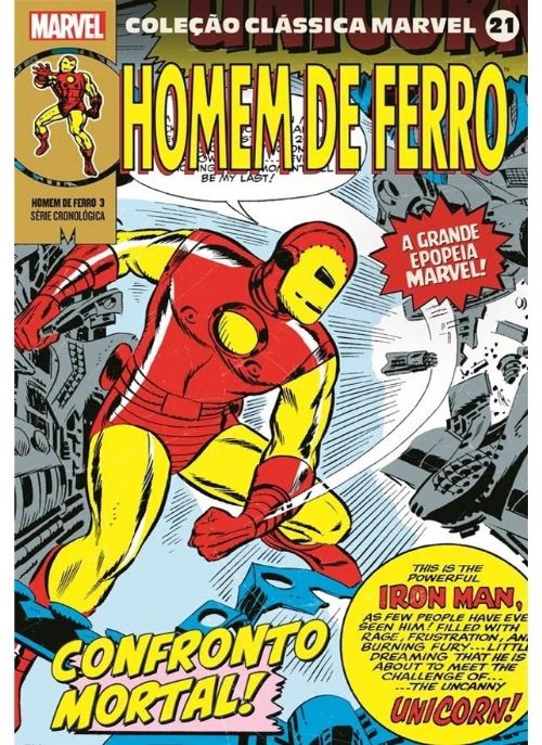 Nº 21 Coleção Clássica Marvel - Homem de Ferro