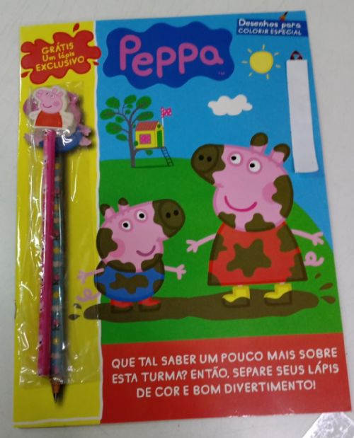 Peppa Pig - Desenhos para Colorir Especial - Gratis um lápis exclusivo