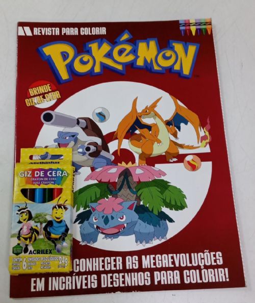 Revista para colorir Pokemon - Gratis giz de cera