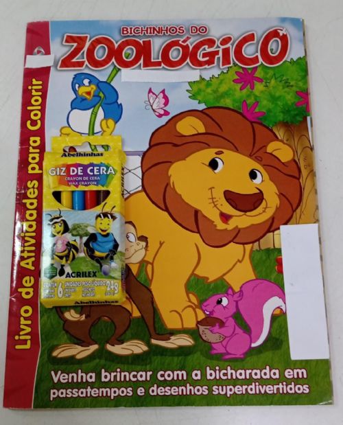 Bichinhos do Zoológico - Livro de atividades para colorir