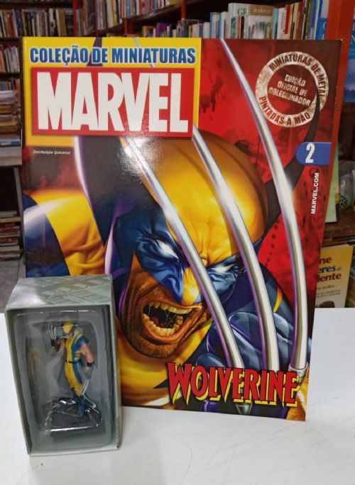Wolverine - Miniatura Marvel Metal Eaglemoss Oficial + Fasciculo