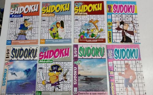 Kit Sudoku com 8 volumes - Facil / Medio / Dificil