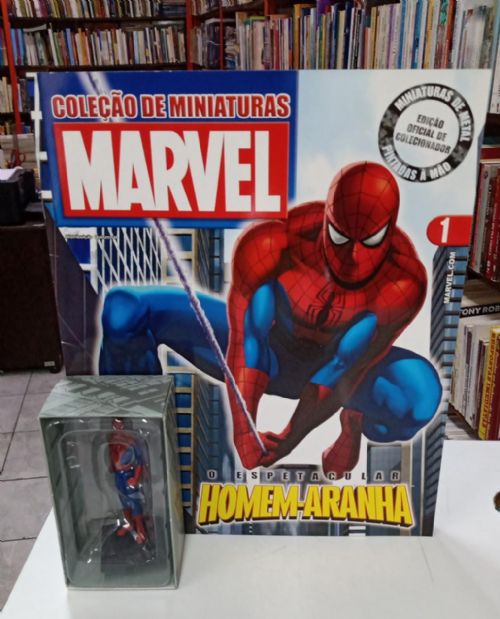 O Espetacular Homem Aranha - Miniatura Marvel Metal Eaglemoss Oficial + Fasciculo