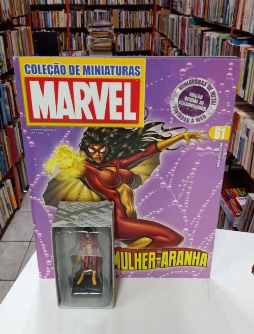 Mulher Aranha - Miniatura Marvel Metal Eaglemoss Oficial + Fasciculo