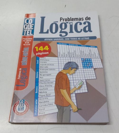 Passatempo Coquetel Problemas de Lógica Vol. 36 Médio / Difícil - 3 em 1