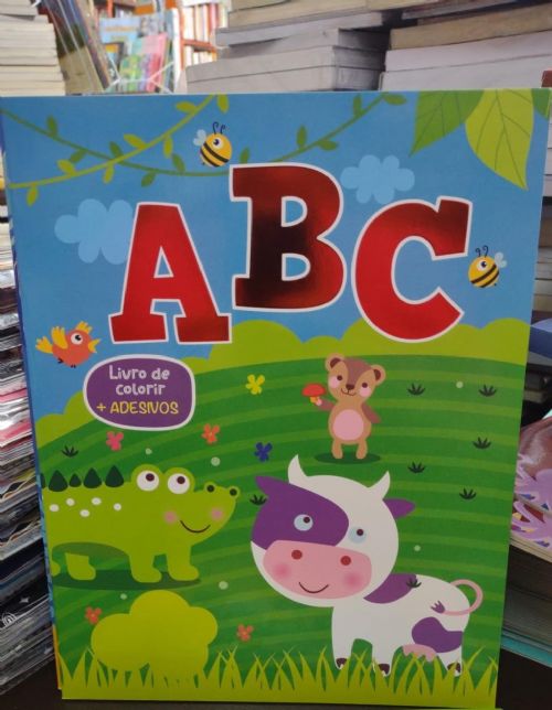 ABC - Livro de Colorir Com Adesivos