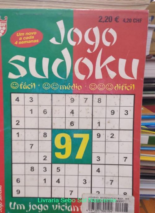 Nº 97 Jogo Sudoku - Fácil, Médio, Difícil
