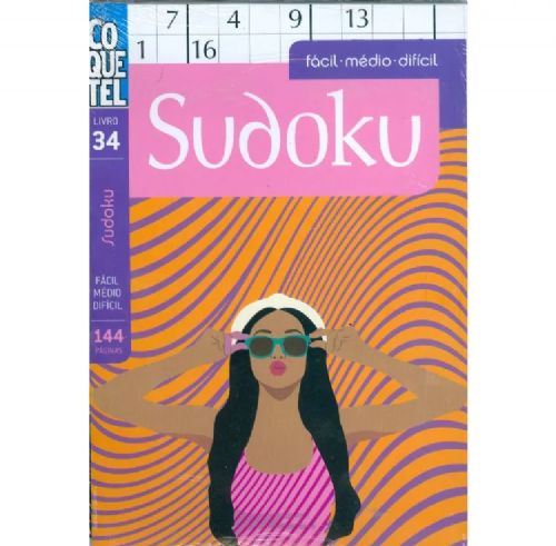 Sudoku Coquetel - Facil - Medio - Dificil - Livro 34