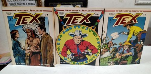 Os Grandes Classicos de Tex 3 volumes - Vol. 1, 2 e 3