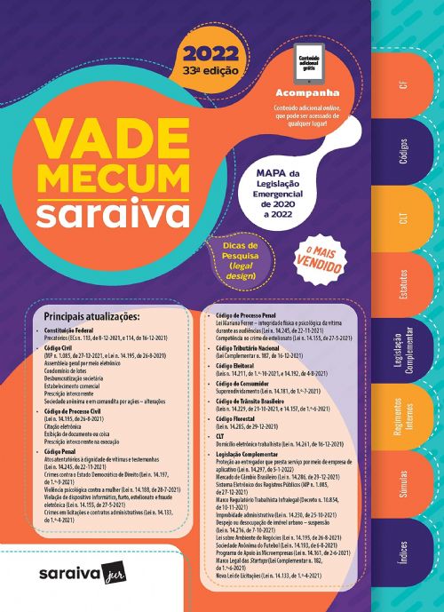 Vade Mecum Saraiva 2022 - 33ª Edição