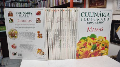 Culinaria Ilustrada Passo a Passo Coleção Completa 15 Volumes
