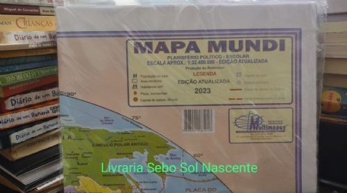 Mapa Mundi  Politico Escolar Gigante