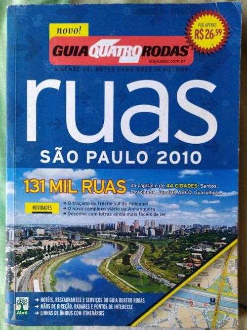 Guia Quatro Rodas - Ruas São Paulo 2010 -131 Mil Ruas, Da Capital e de 44 Cidades