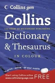 Collins - Paperback Dictionary & Thesaurus