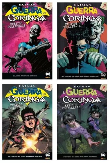 Batman A Guerra do Coringa - Efeitos Colaterais Completa 4 Volumes