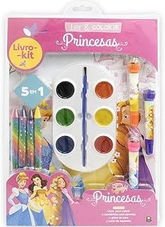Princesas - Livro-kit Ler e Colorir 5 em 1