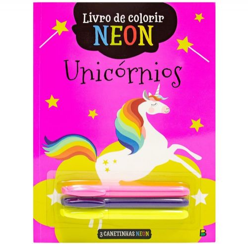 Unicórnio - Livro de Colorir Neon