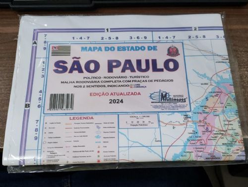 Mapa do Estado de São Paulo 2024
